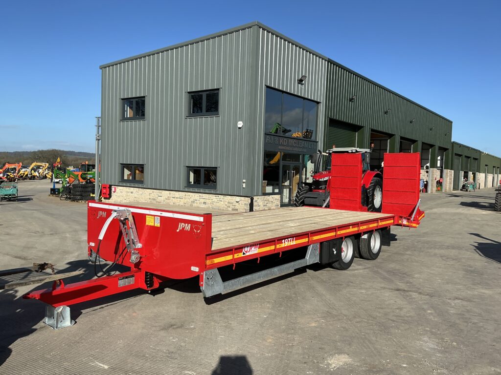 JPM Red 24ft Low loader Trailer