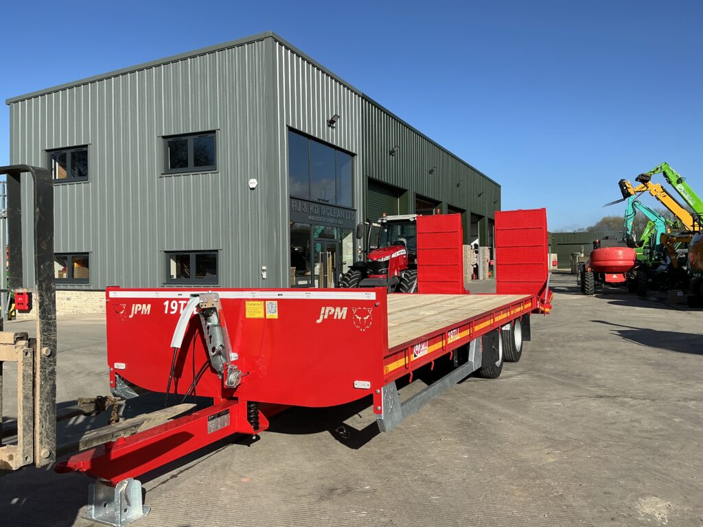 JPM Red 24ft Low loader Trailer