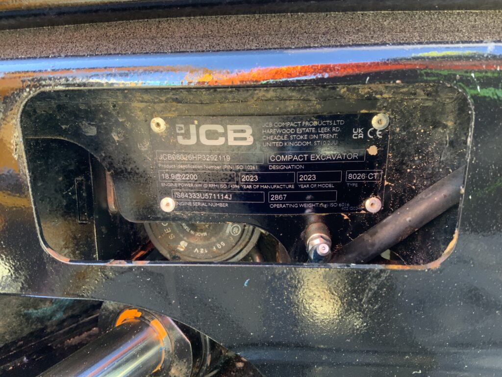 JCB 8026 CTS Digger (ST26041)