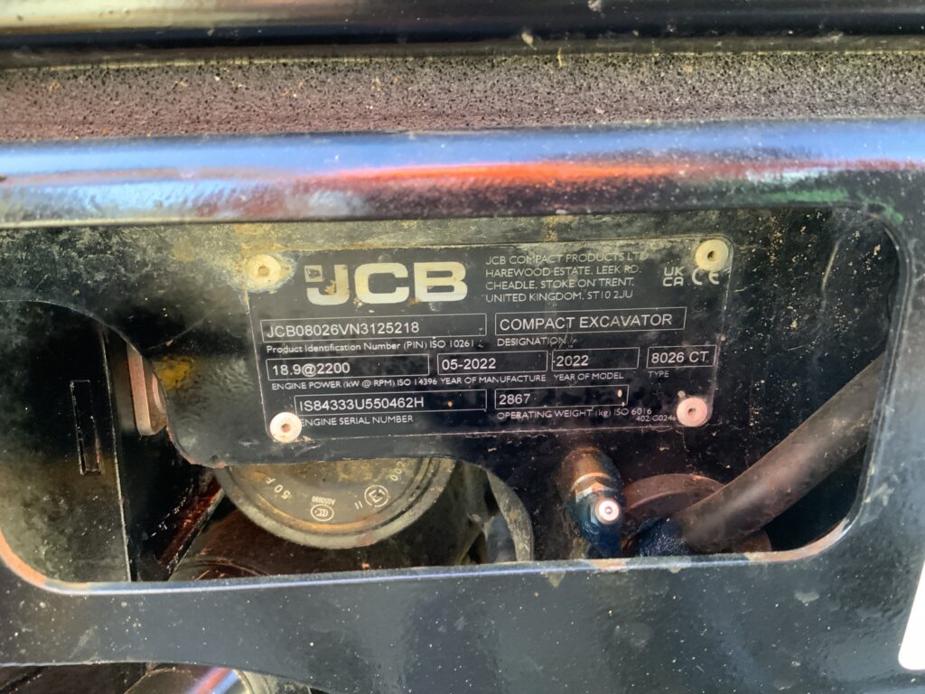 JCB 8026 CTS Digger (ST25985)