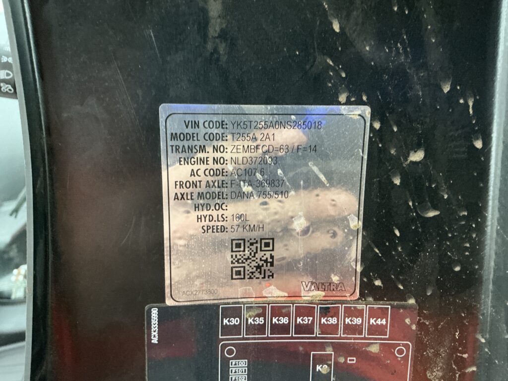 Valtra T255 Active Tractor (ST25715)