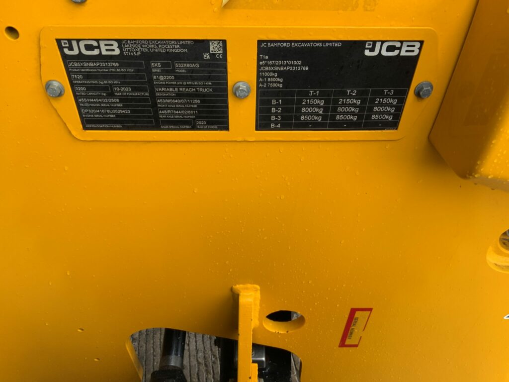 JCB 532-60 Agri Telehandler (ST25707)