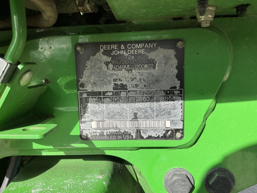 John Deere 4049M Tractor (ST26251)