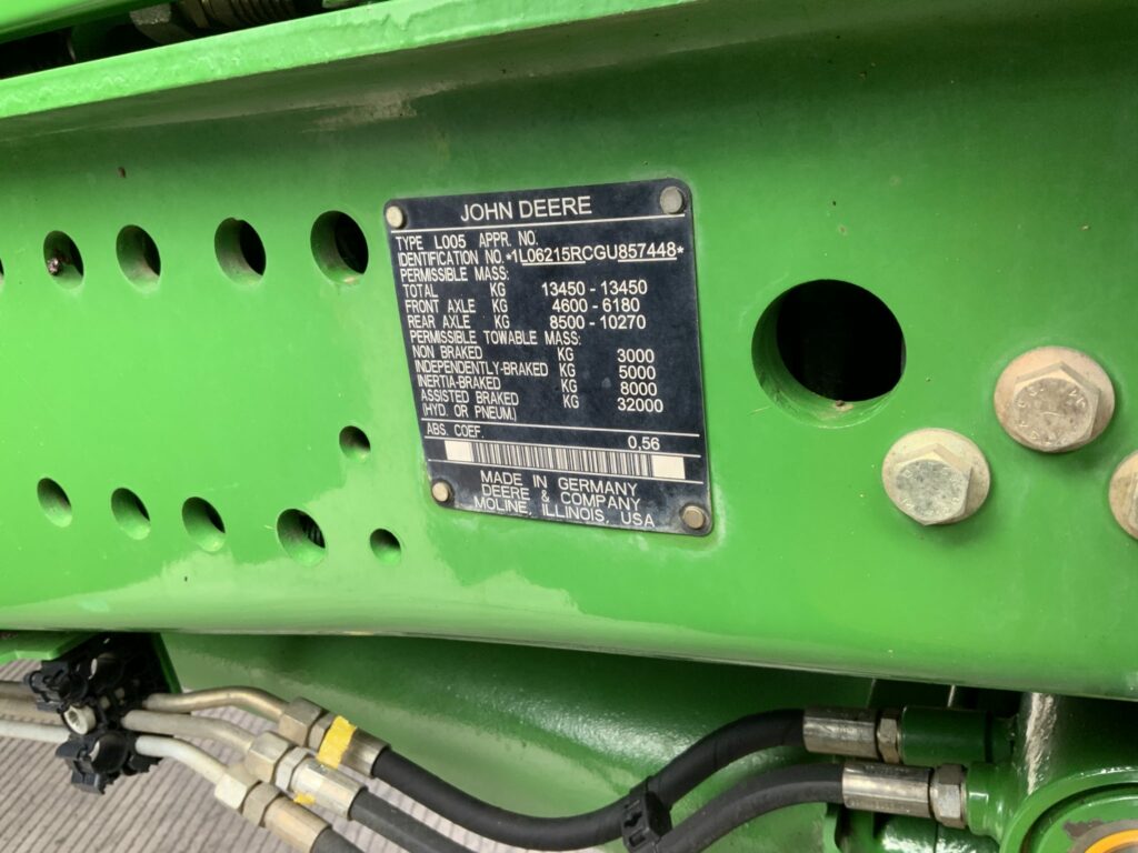 John Deere 6215R Tractor (ST24428)