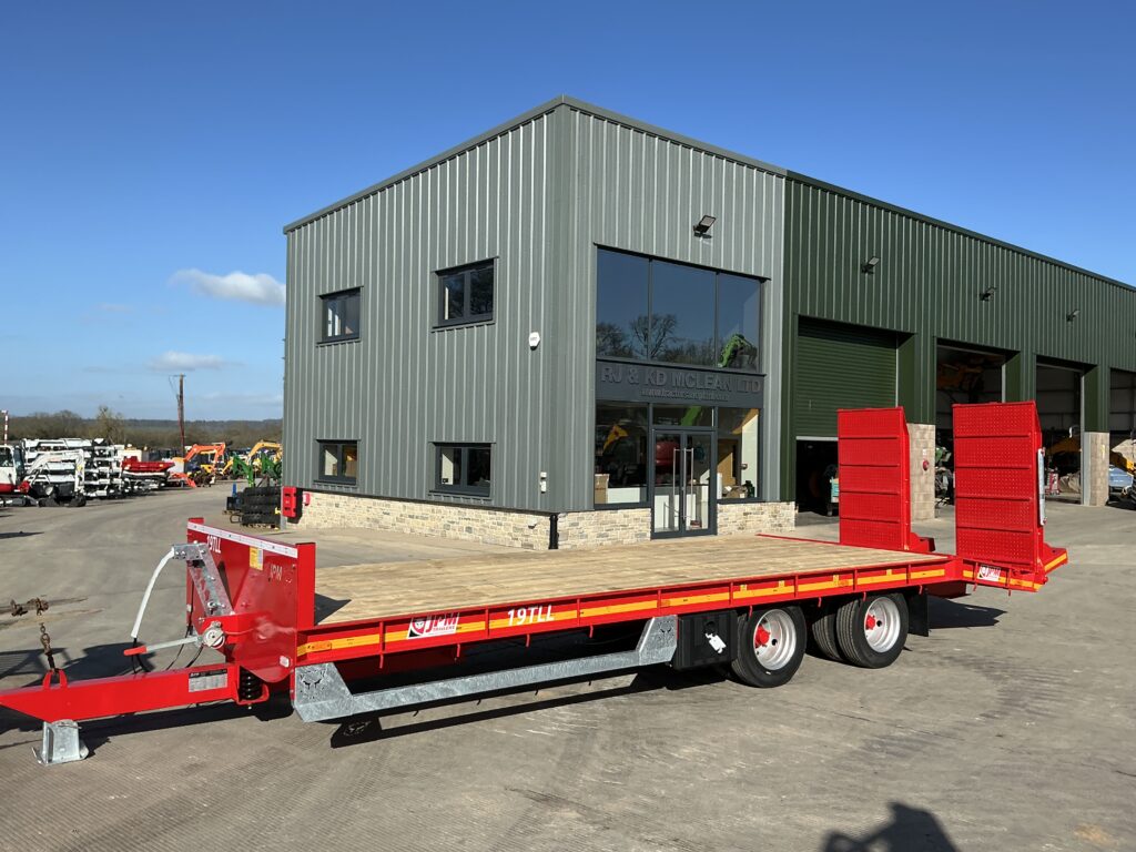 JPM Red 24ft Low loader Trailer