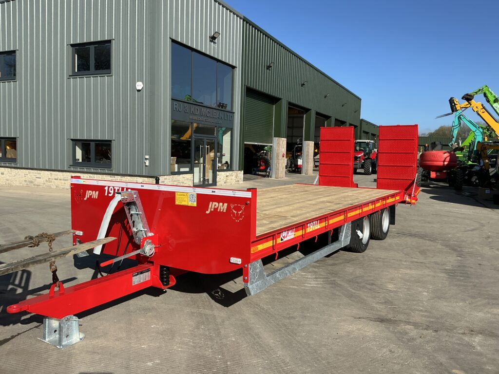 JPM Red 24ft Low loader Trailer