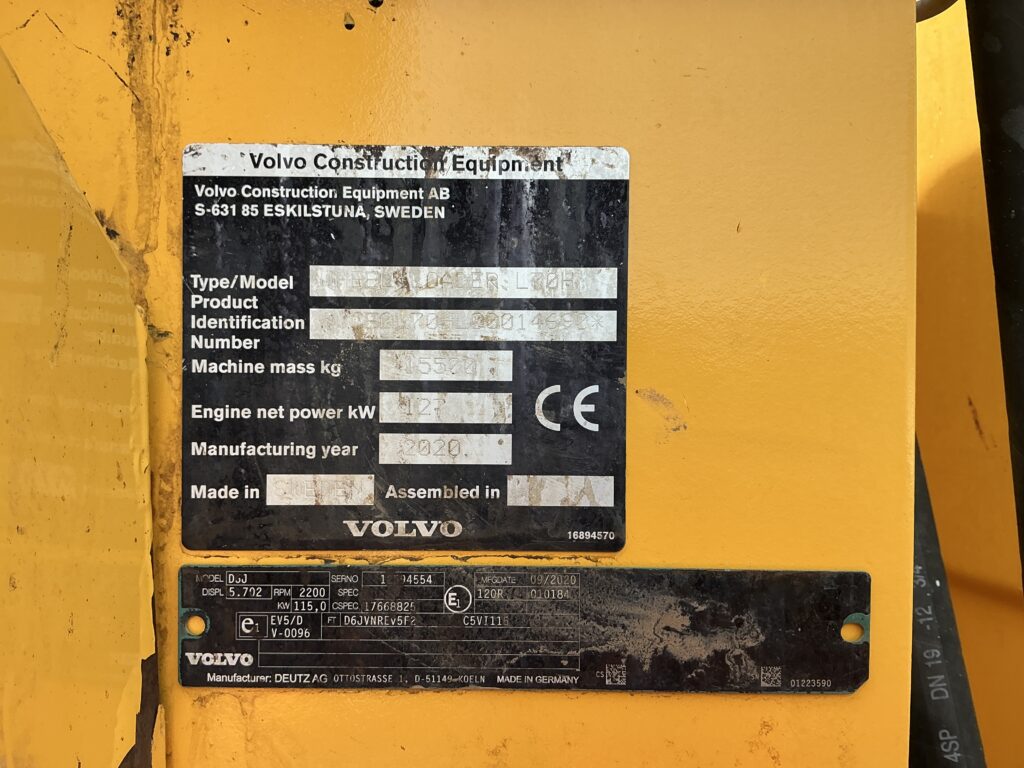 Volvo L70H Wheeled Loading Shovel (ST26066)