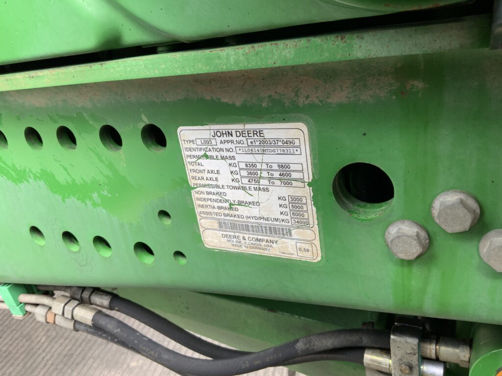 John Deere 6140M Tractor (ST26287)