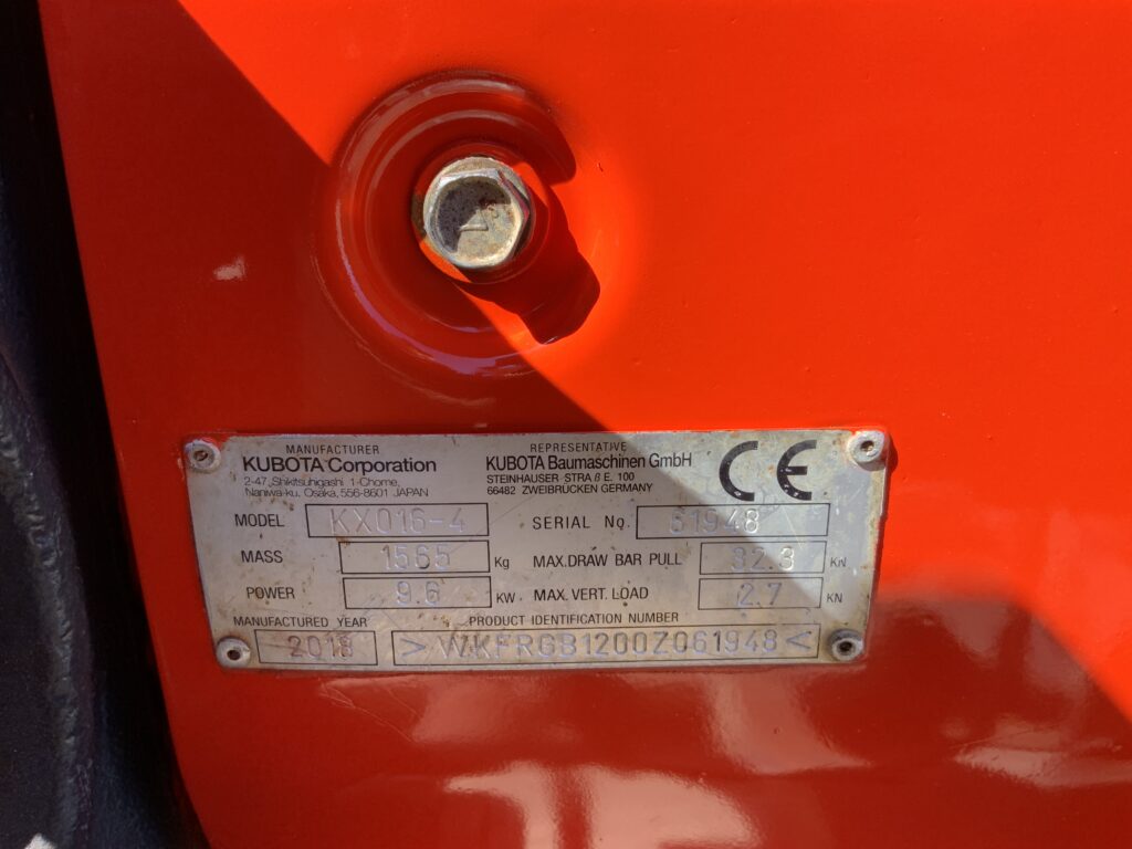 Kubota KX016-4 Digger (ST26507)