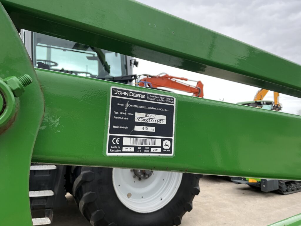 John Deere 533 Loader boom