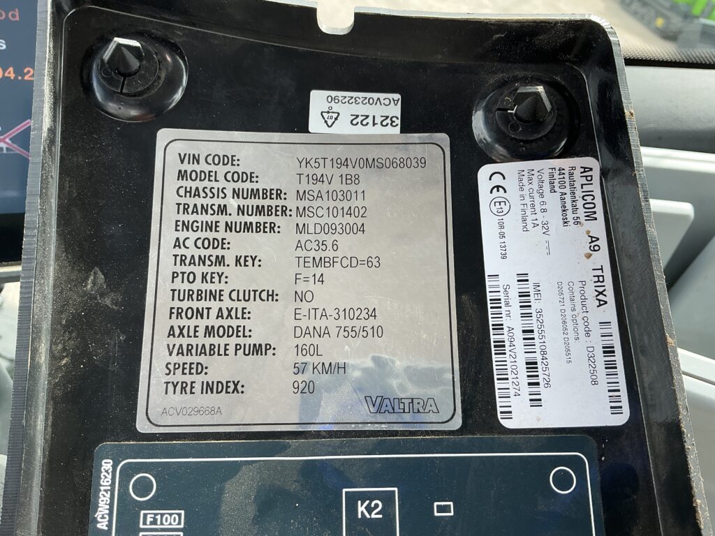 Valtra T194 Versu Unlimited (ST26337)