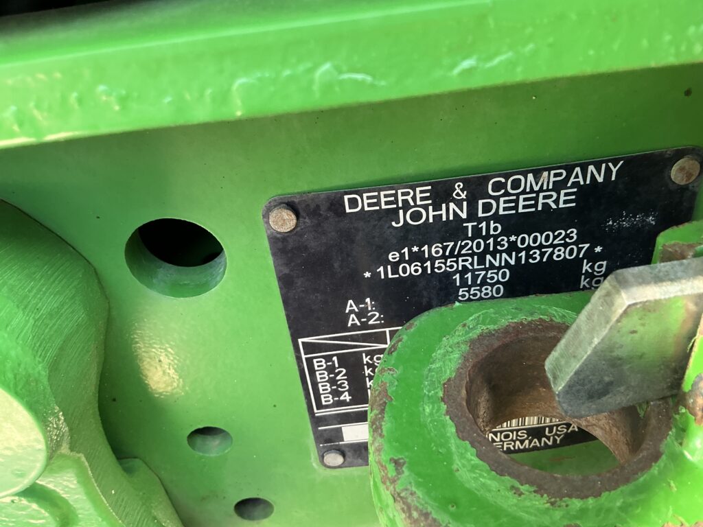 John Deere 6155R Tractor (ST26383)