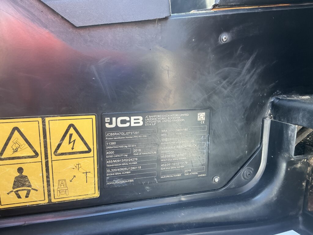JCB 540-180 Hi Viz Telehandler (ST26277)