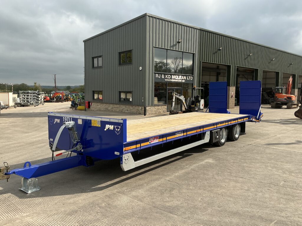JPM 28ft Blue Low Loader Trailer