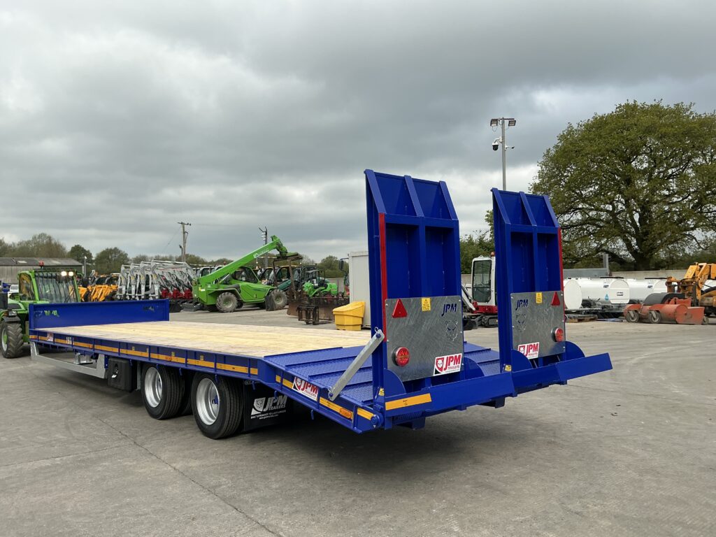 JPM 28ft Blue Low Loader Trailer