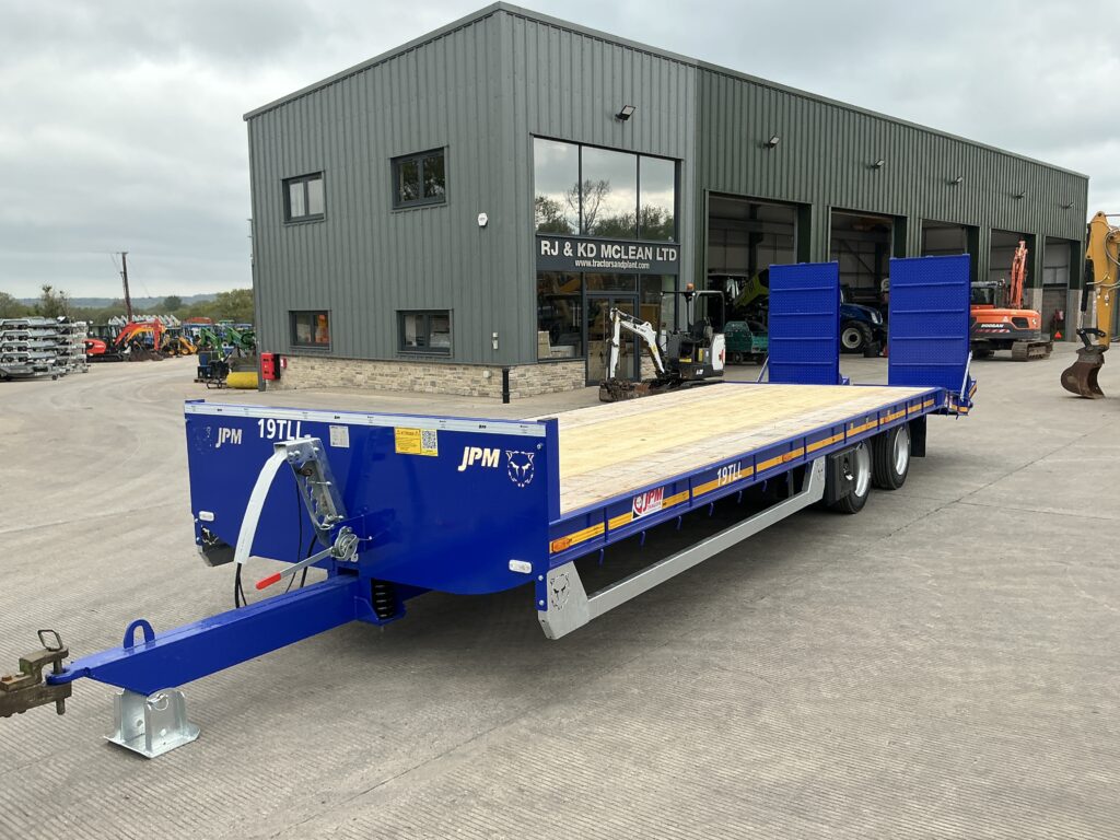 JPM 28ft Blue Low Loader Trailer