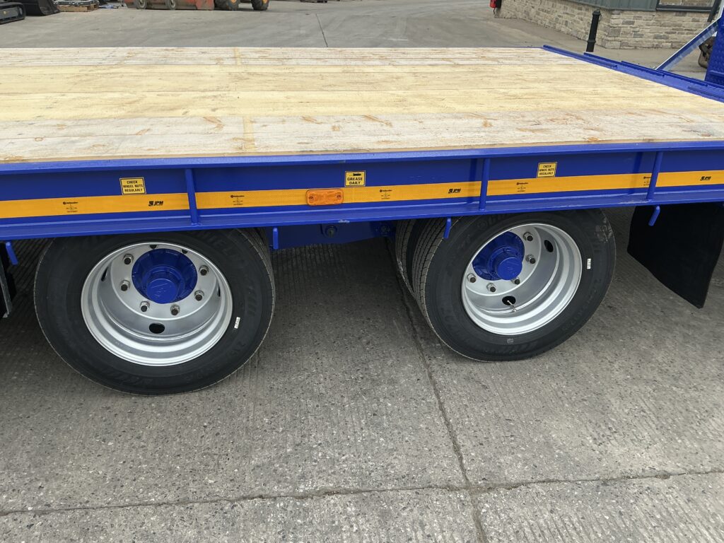 JPM 28ft Blue Low Loader Trailer