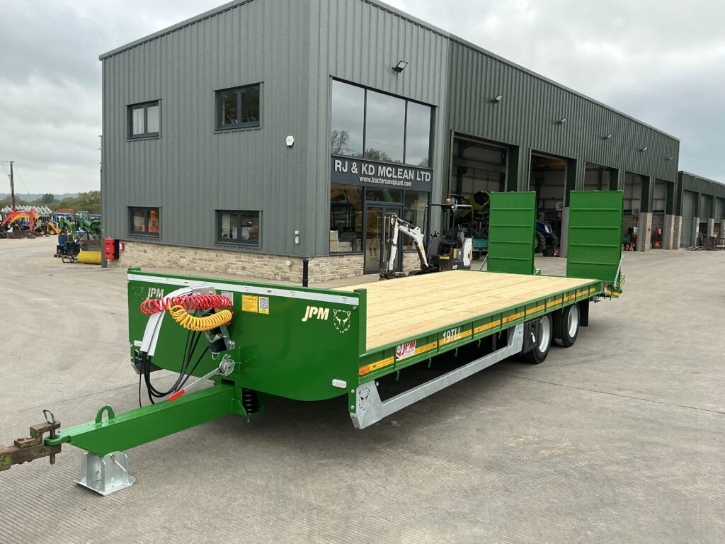 JPM 26ft Green Low Loader Trailer