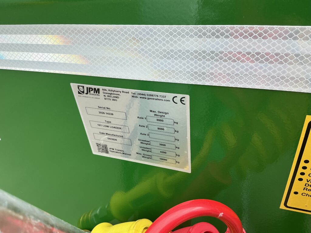 JPM 26ft Green Low Loader Trailer