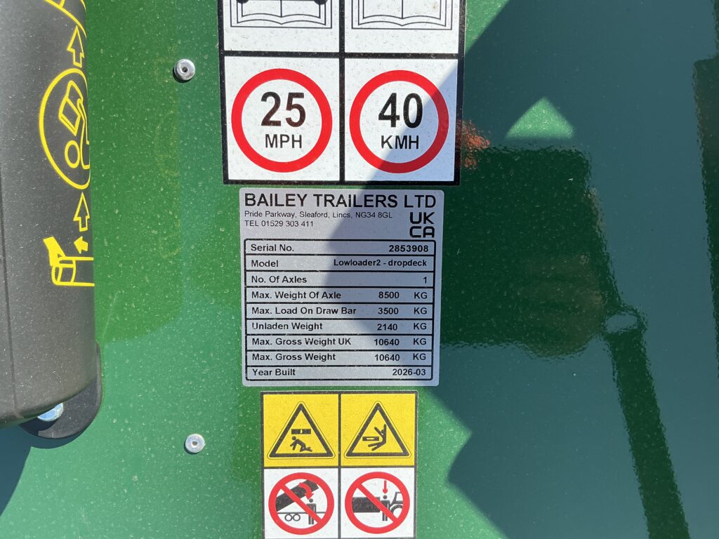 Bailey Trailers 16ft Drop Deck low Loader Trailer