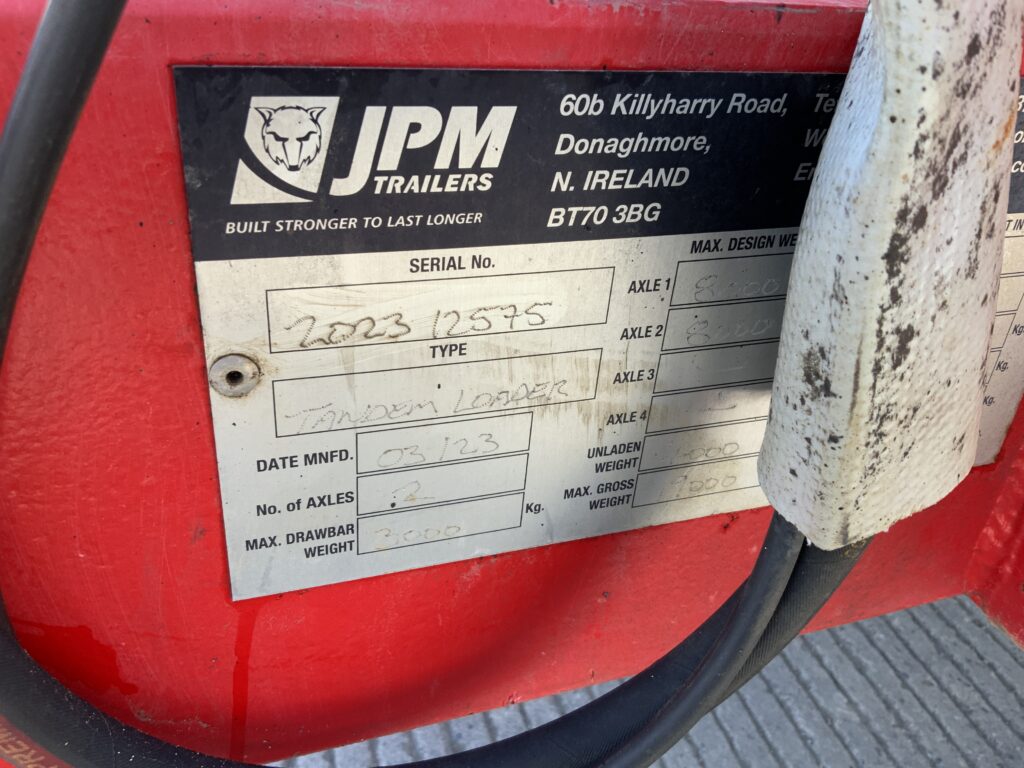 JPM Red 24Ft Low loader Trailer (ST26360)