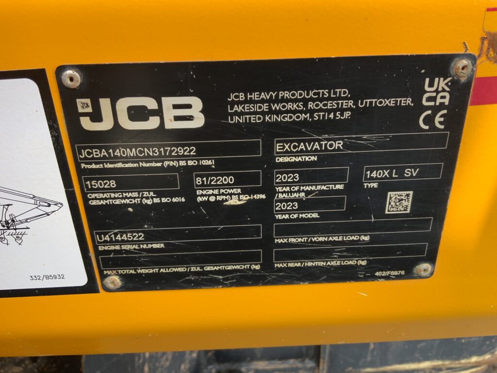 JCB 140X LC Digger (ST26182)