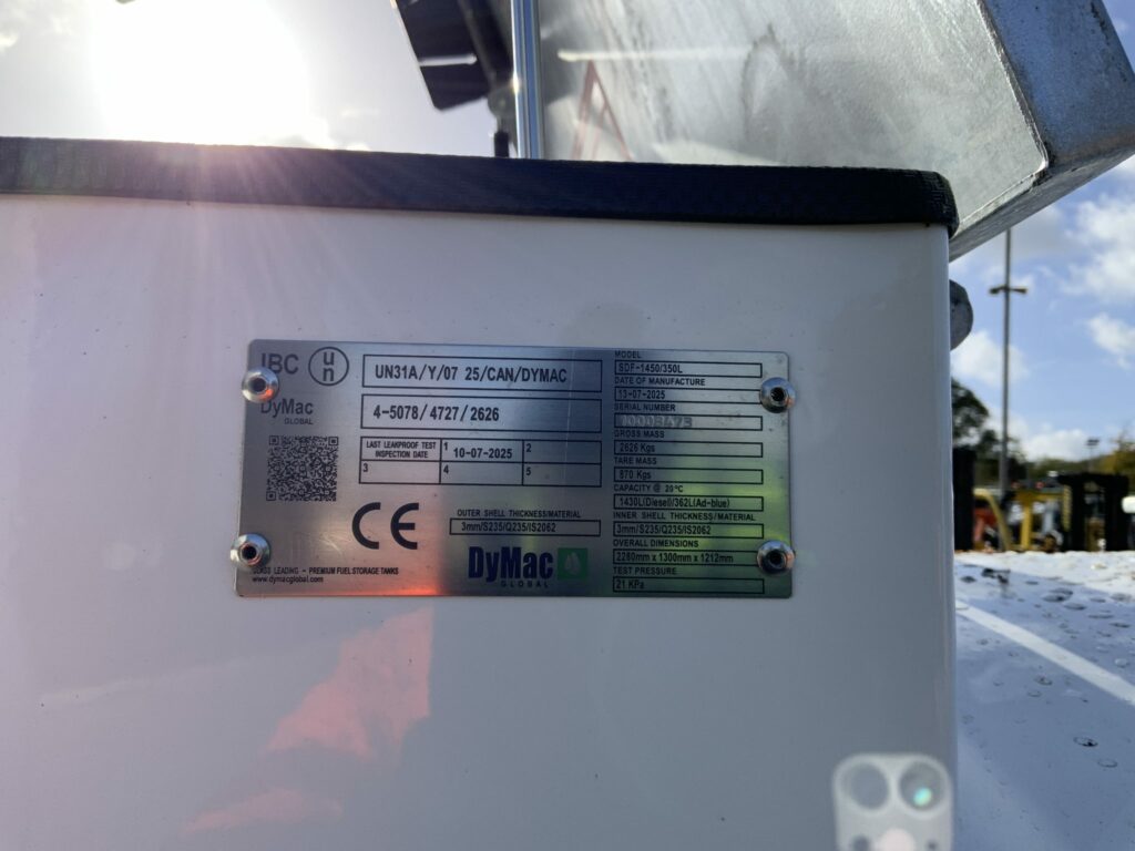 Dymac Twin Axle Diesel & Ad Blue Bowser (ST24800)