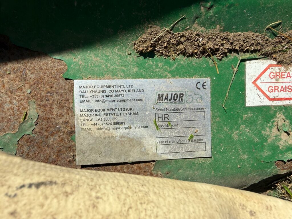 Major 11000 GR Hyd Folding Roller Toppers