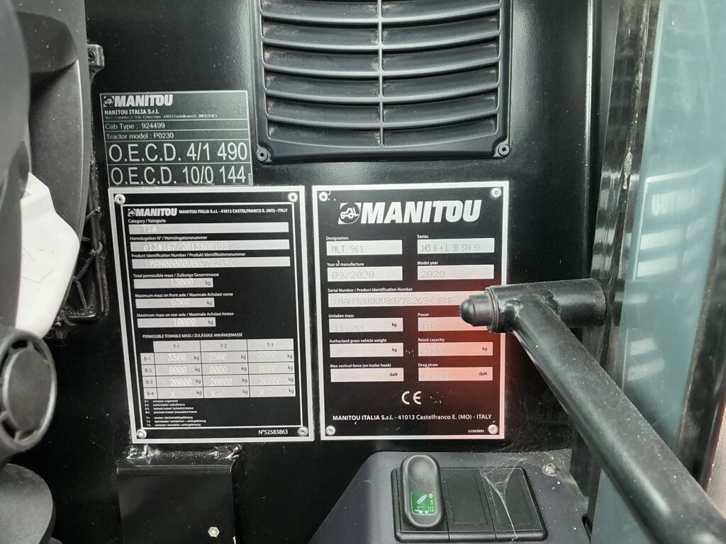 Manitou MLT961-145 V+L Elite Telehandler (ST21724)