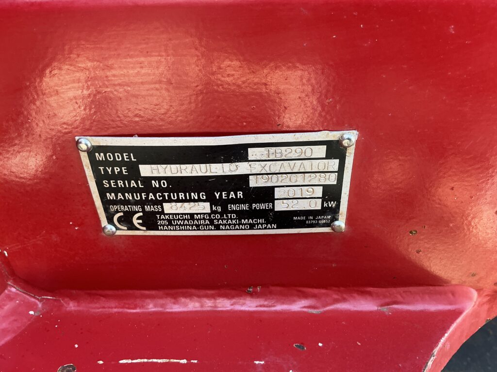 Takeuchi TB290 Digger (ST26247)