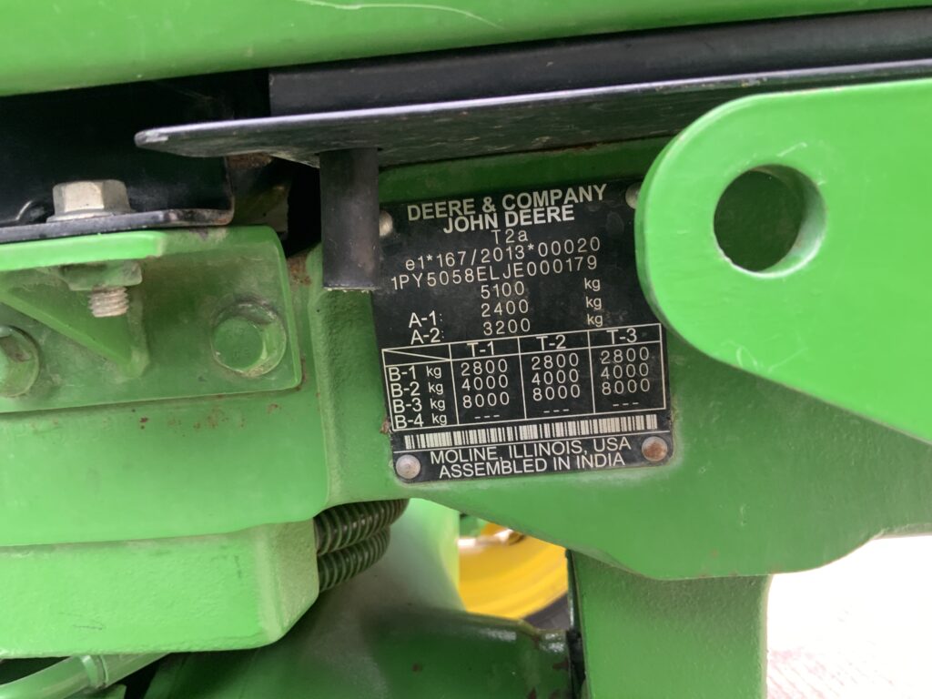 John Deere 5058E Tractor (ST26617)