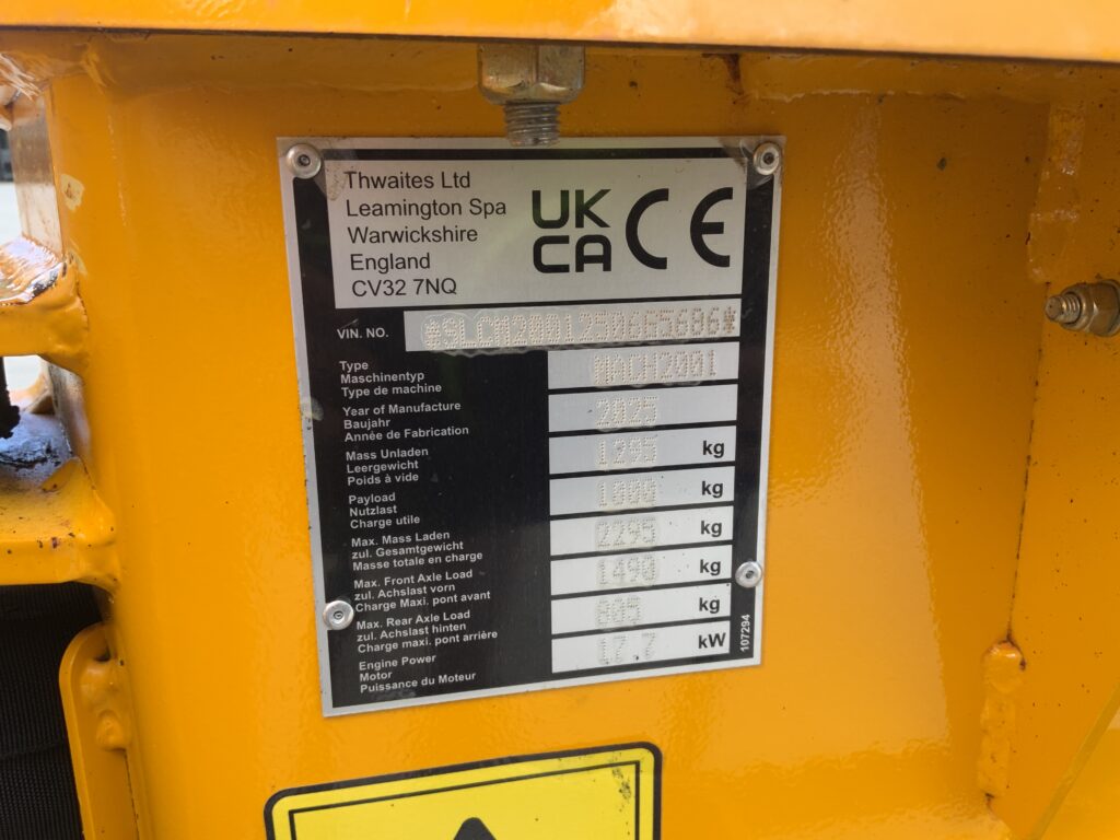 Thwaites 1 Tonne Hi Tip Dumper (ST26723)