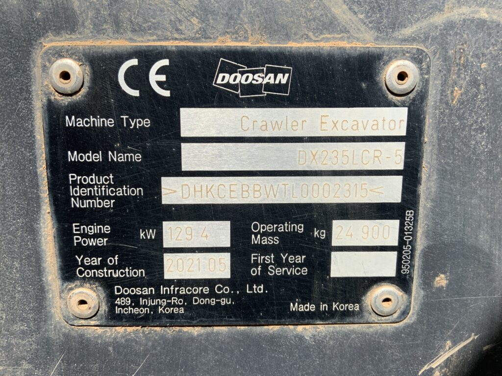 Doosan DX225 LCR-5 Digger (ST26517)