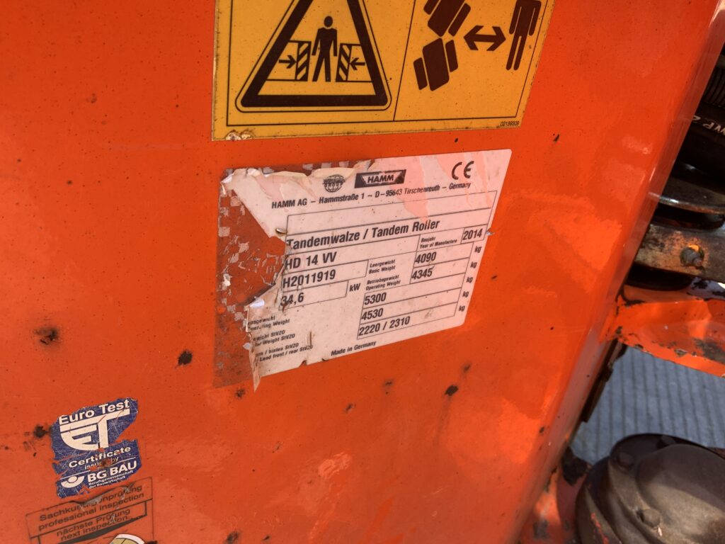 Hamm HD14 Twin Drum Roller