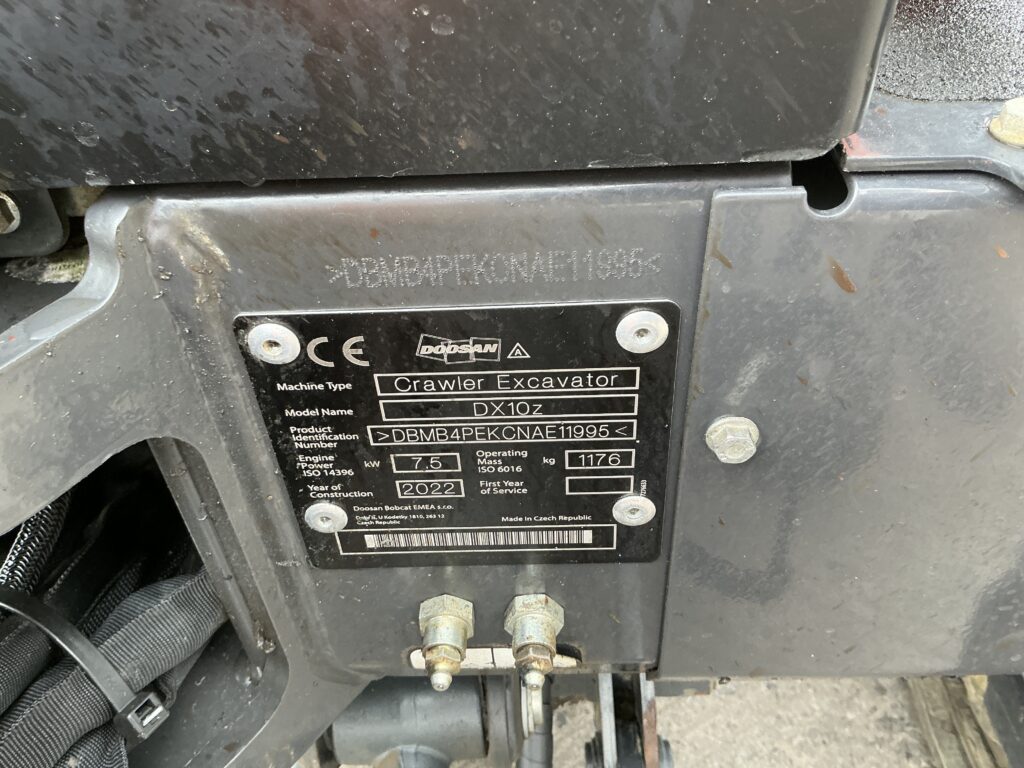 Doosan DX10Z Micro Digger (ST26760)