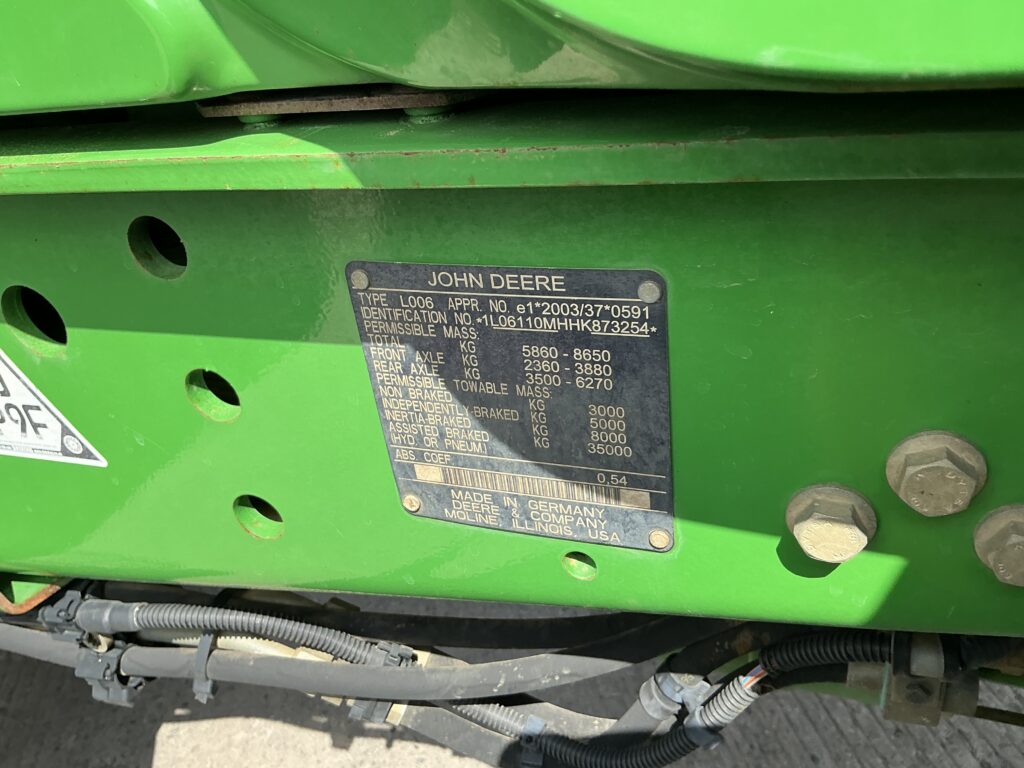 John Deere 6110M Tractor (ST24895)