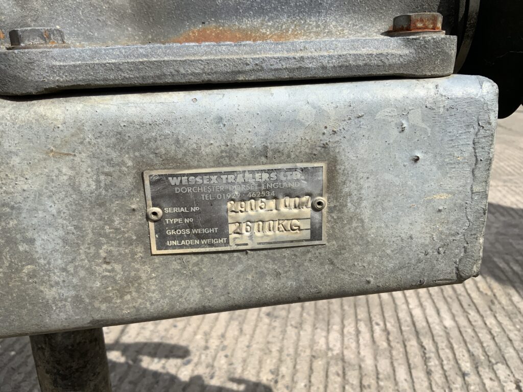 Wessex 8X4 Plant Trailer (ST26996)