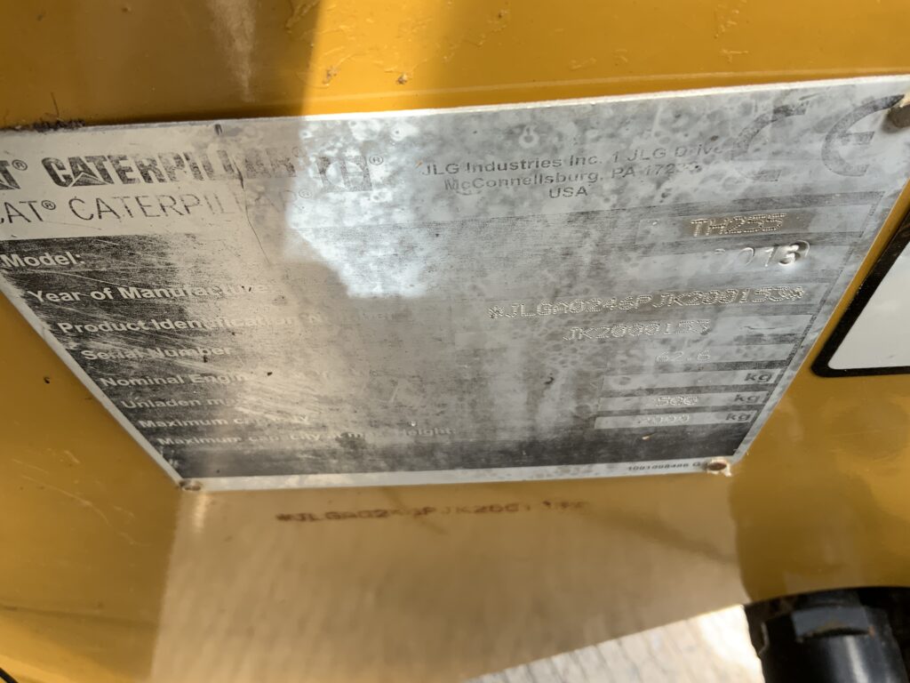 Caterpillar TH255C Compact Telehandler (ST27036)