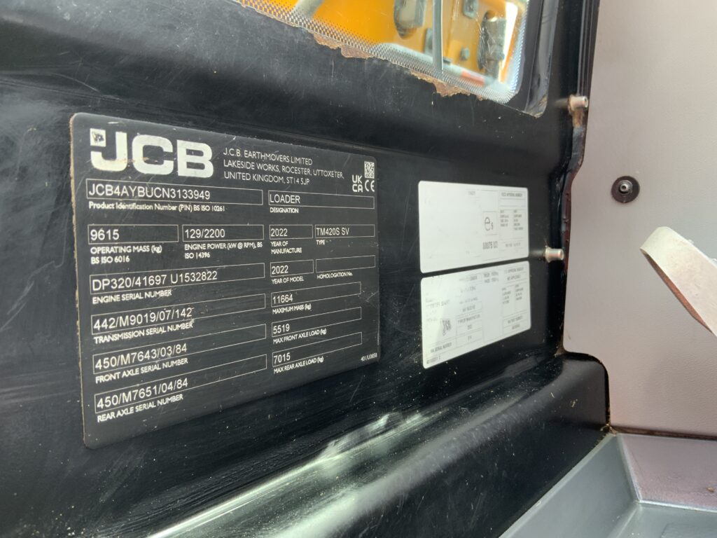 JCB TM420S Pivot Steer Telehandler (ST26682)