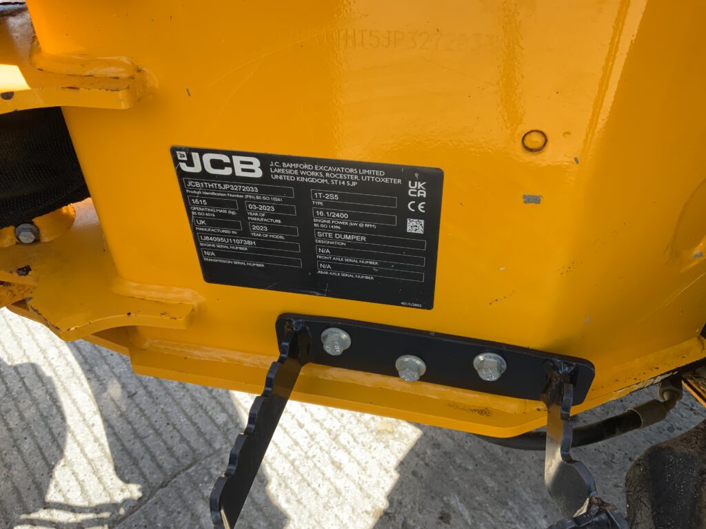 JCB 1 Tonne-2 Hi Tip Dumper (ST27110)