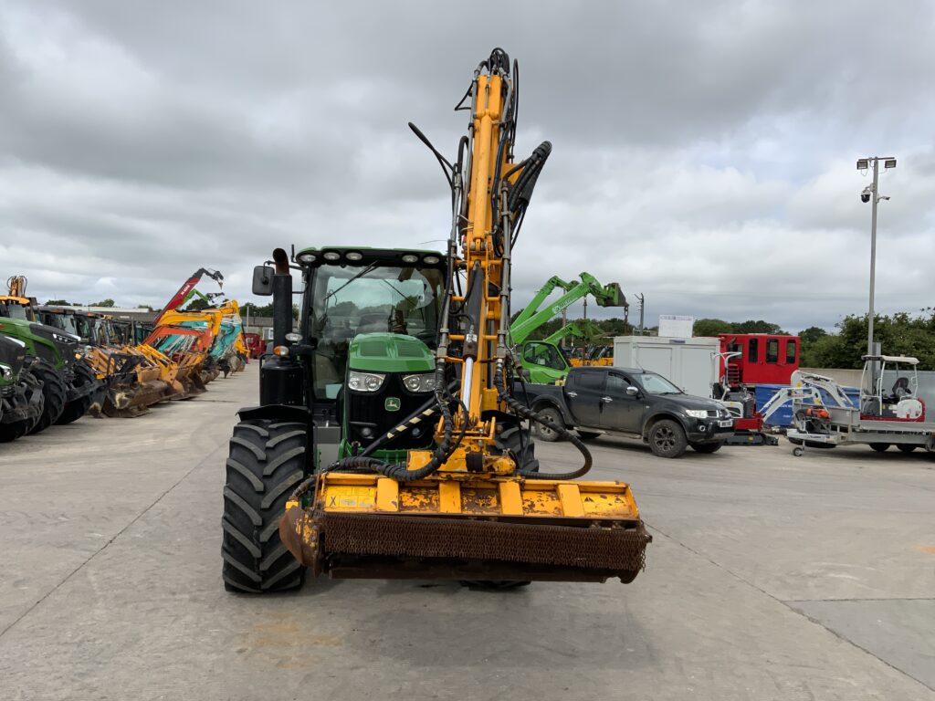 John Deere 6195R C/W Herder Mounted Hedge Trimmer (ST26503)