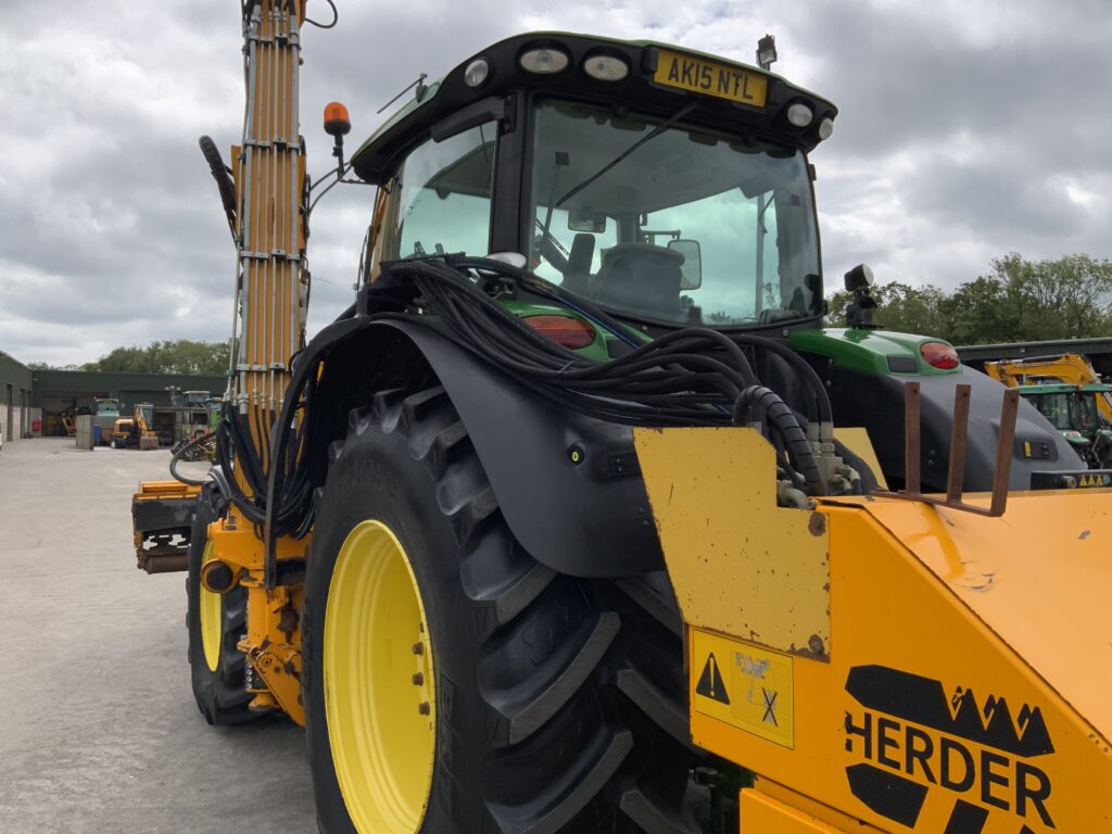 John Deere 6195R C/W Herder Mounted Hedge Trimmer (ST26503)