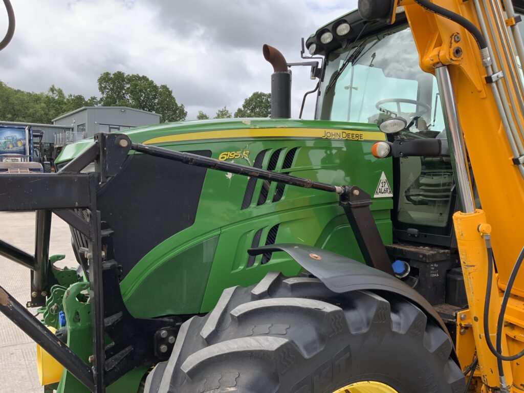 John Deere 6195R C/W Herder Mounted Hedge Trimmer (ST26503)