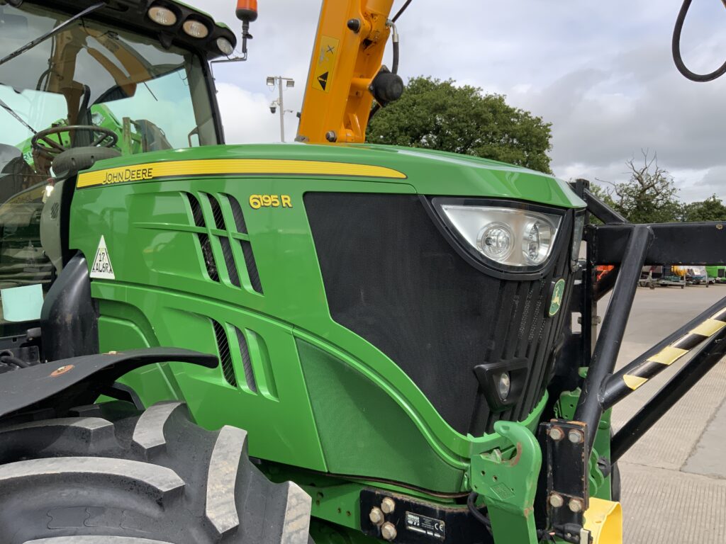 John Deere 6195R C/W Herder Mounted Hedge Trimmer (ST26503)