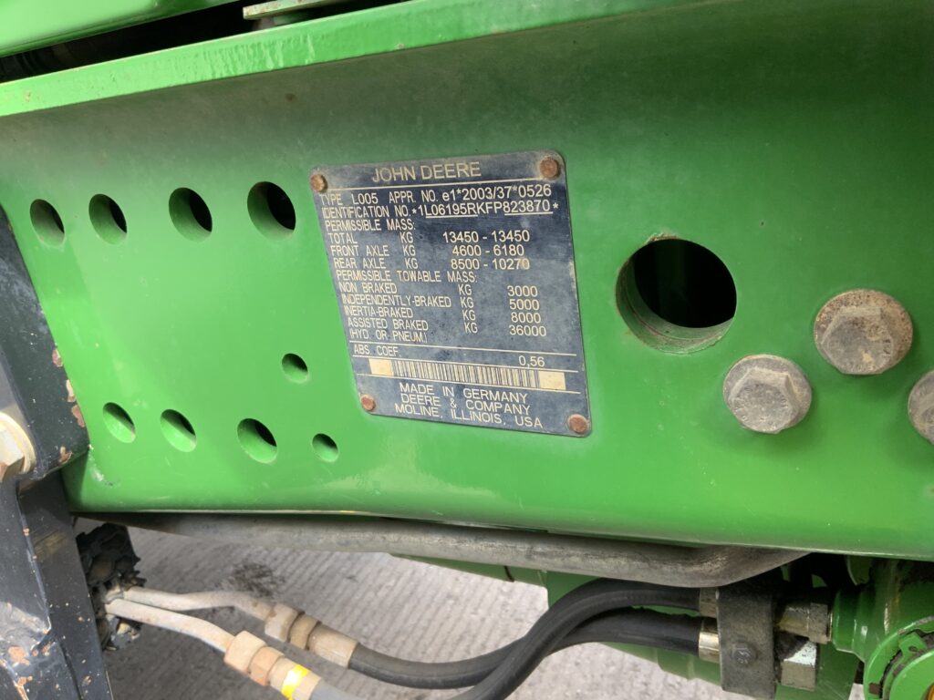 John Deere 6195R C/W Herder Mounted Hedge Trimmer (ST26503)