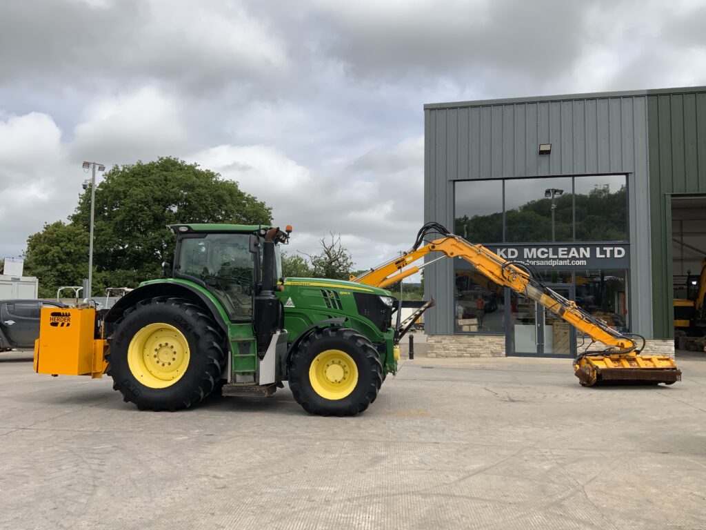 John Deere 6195R C/W Herder Mounted Hedge Trimmer (ST26503)