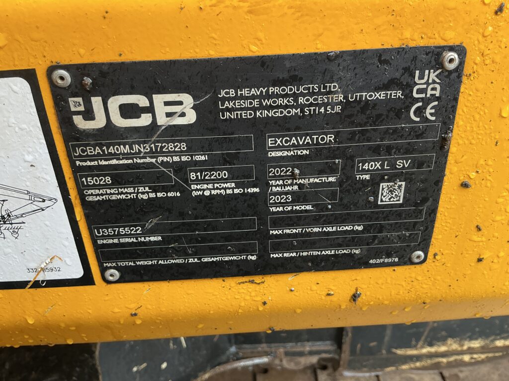 JCB 140X LC Digger (ST26601)