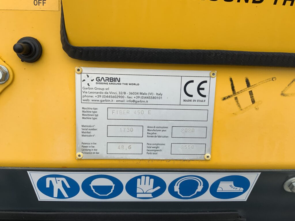 Garbin Fiber 400 ET Tracked Trencher Excavator (ST22897)