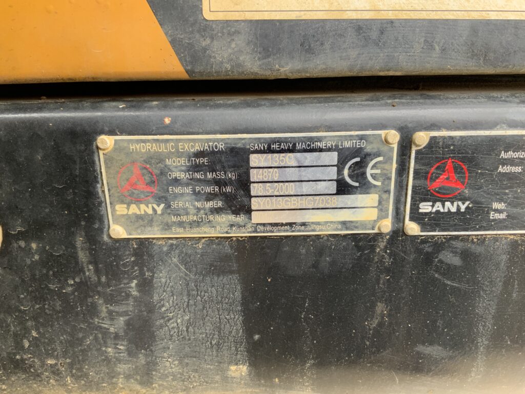 Sany SY135C Digger (ST27031)