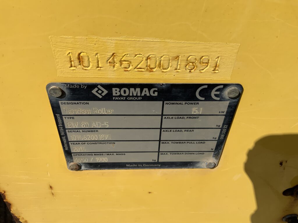 Bomag BW80 AD Roller (ST27148)